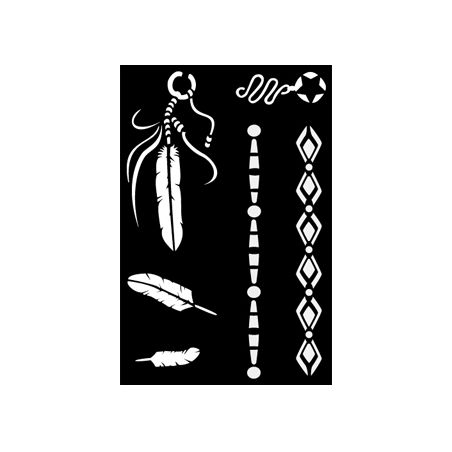 Pochoir Adhésif 12x18cm Bijoux Indiens