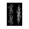 Pochoir Adhésif 12x18cm Spirale tattoo
