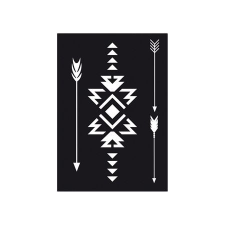 Pochoir Adhésif 7x10cm Apache