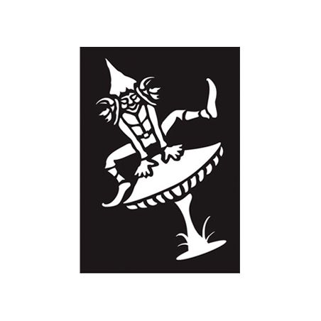 Pochoir Adhésif 7x10cm Lutin