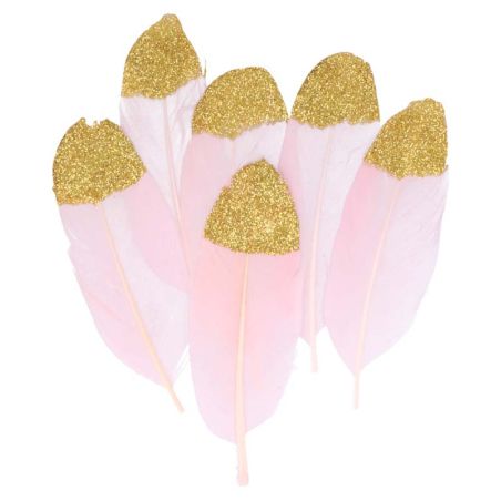 Plumes paillettes lovely swan Artémio