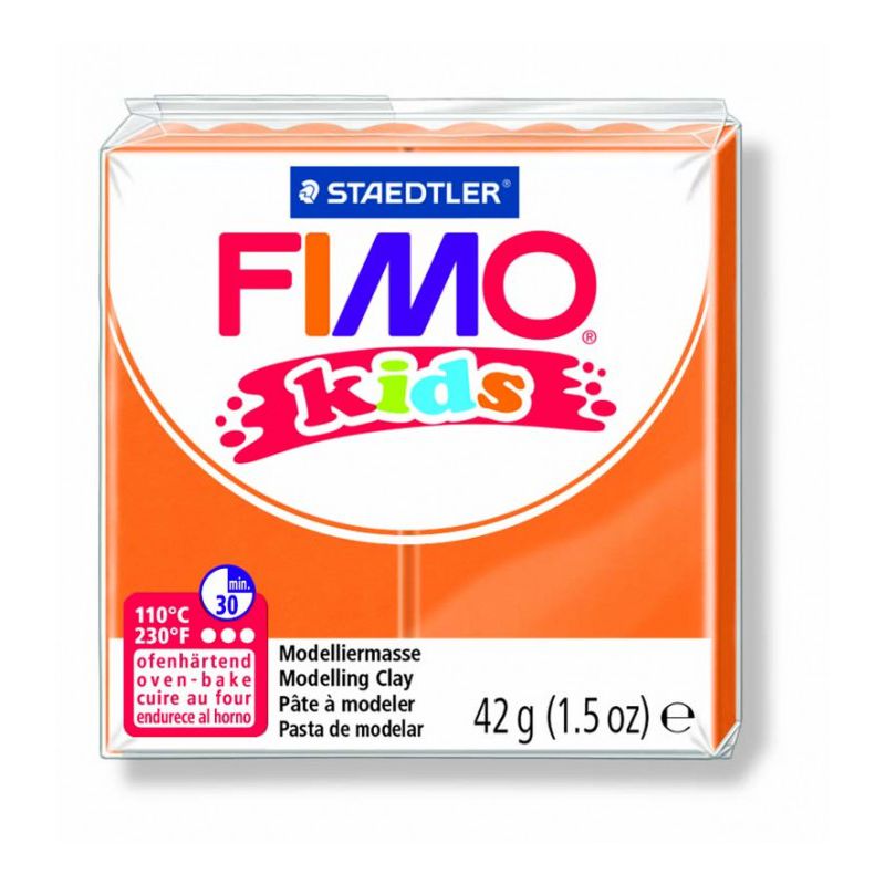 Pâte Fimo kids orange 4 42g