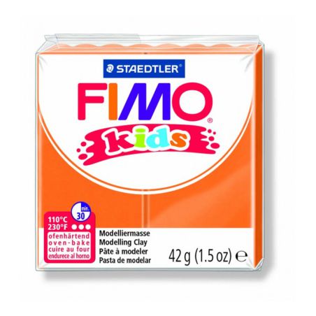 Pâte Fimo kids orange 4 42g