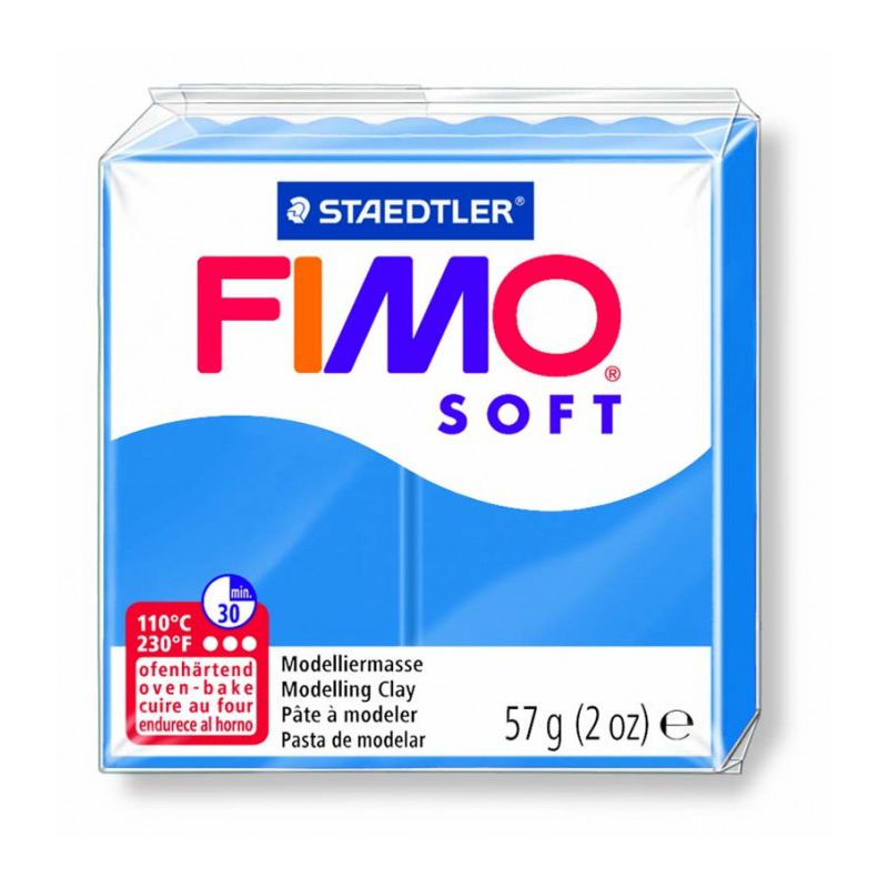 Pâte Fimo Soft Bleu Pacifique 37 57g