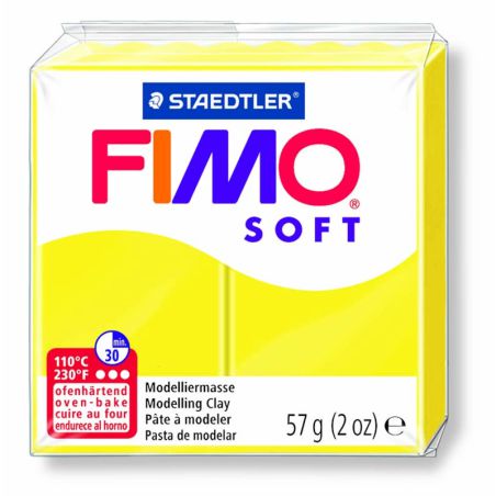 Pâte Fimo Soft Citron 10 57g