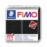 Pâte Fimo Effet Cuir Noir 909 57g