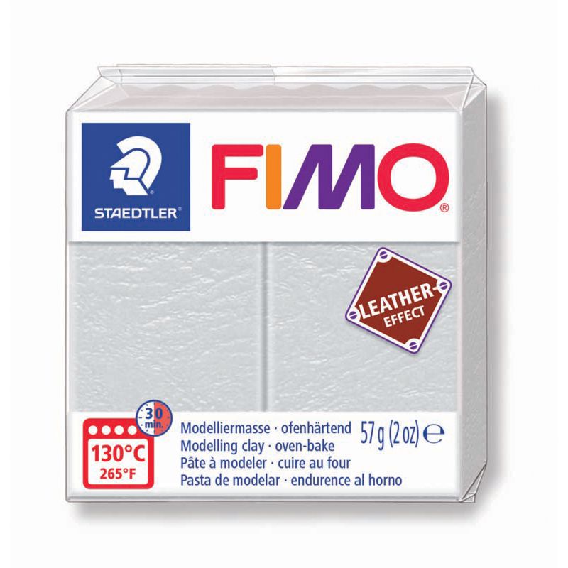 Pâte Fimo Effet Cuir Ivoire 29 57g