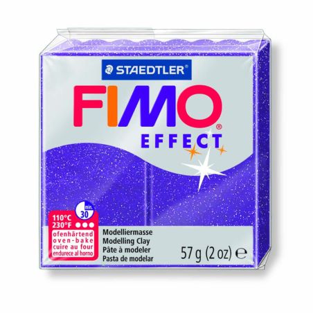 Pâte Fimo Effect Pailletée Lilas 602 57g