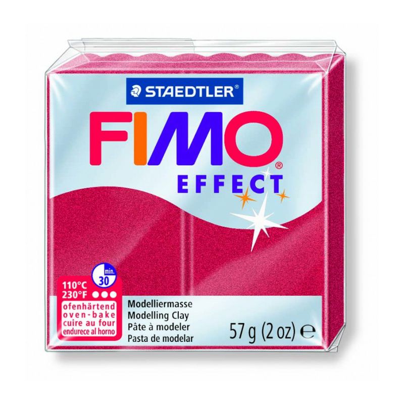 Pâte Fimo Effect Metallique Rubis 28 57g