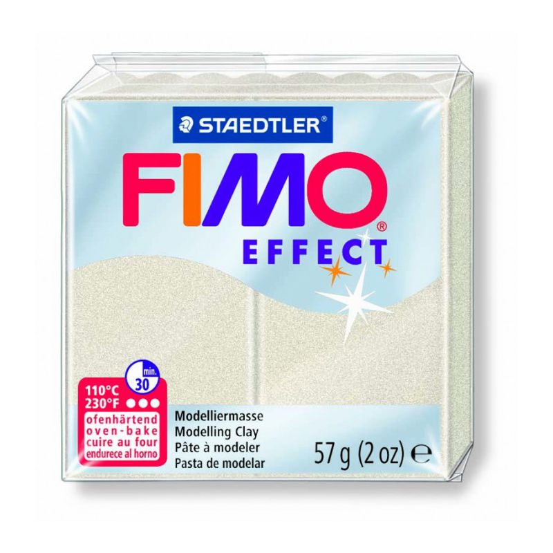 Pâte Fimo Effect Metallique Blanc 08 57g