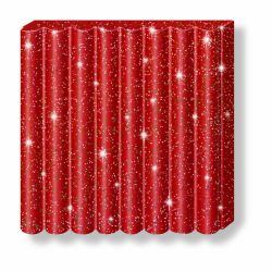 Pâte Fimo Effect Pailletée Rouge 202 57g