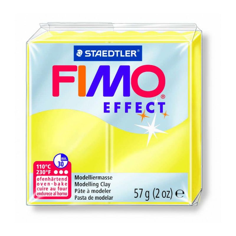 Pâte Fimo Effect Transparente Jaune 104 57g