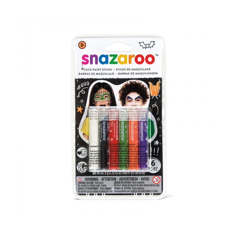 6 sticks de maquillage halloween Snazaroo