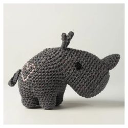 Kit Amigurumi - Dex le Rhino "Lava"