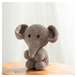 Kit Amigurumi - Mo l'Elephant "Taupe"