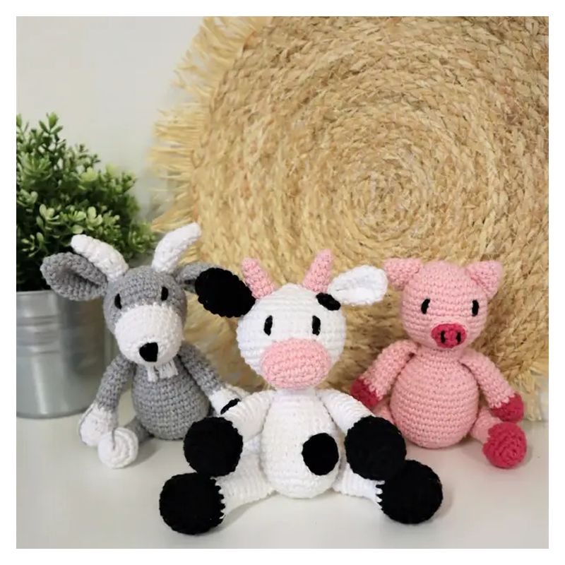 Kit Amigurumi - Set Farm Friends