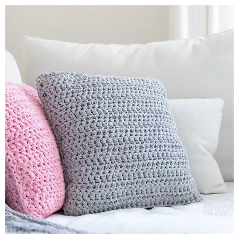 Kit Coussin au Crochet RibbonXL « Silver Grey »