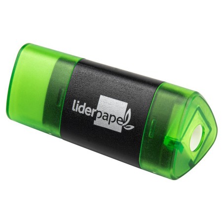 Taille-crayon Triangulaire avec Réservoir et Gomme Liderpapel