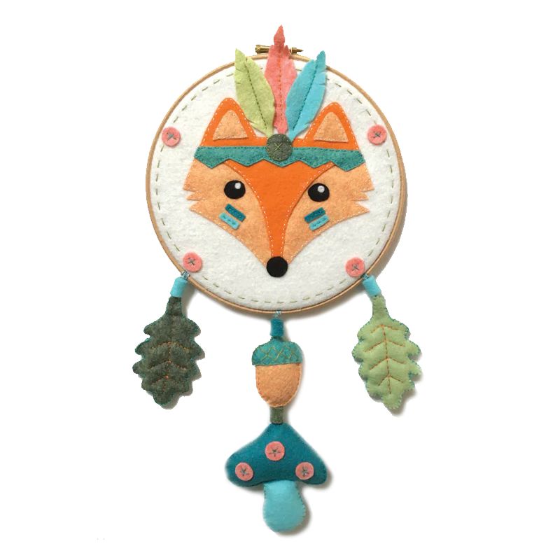 Kit Feutrine Attrape-Rêves Renard - Livré sans le tambour