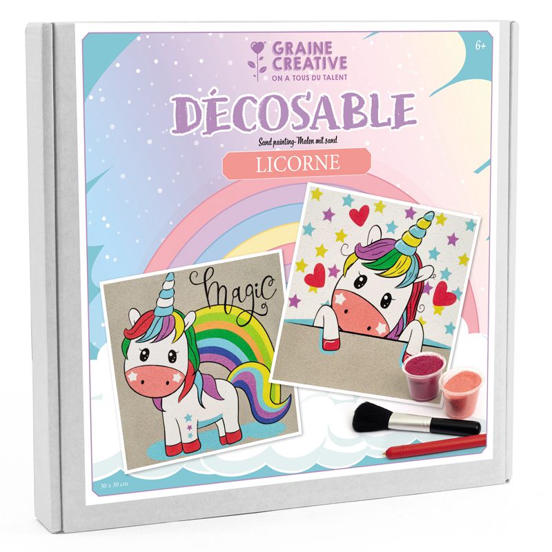 Déco Sable Licornes Graine Créative