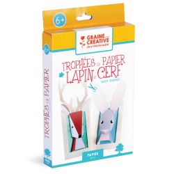 Kit DIY Trophée en papier Animaux - Graine Créative