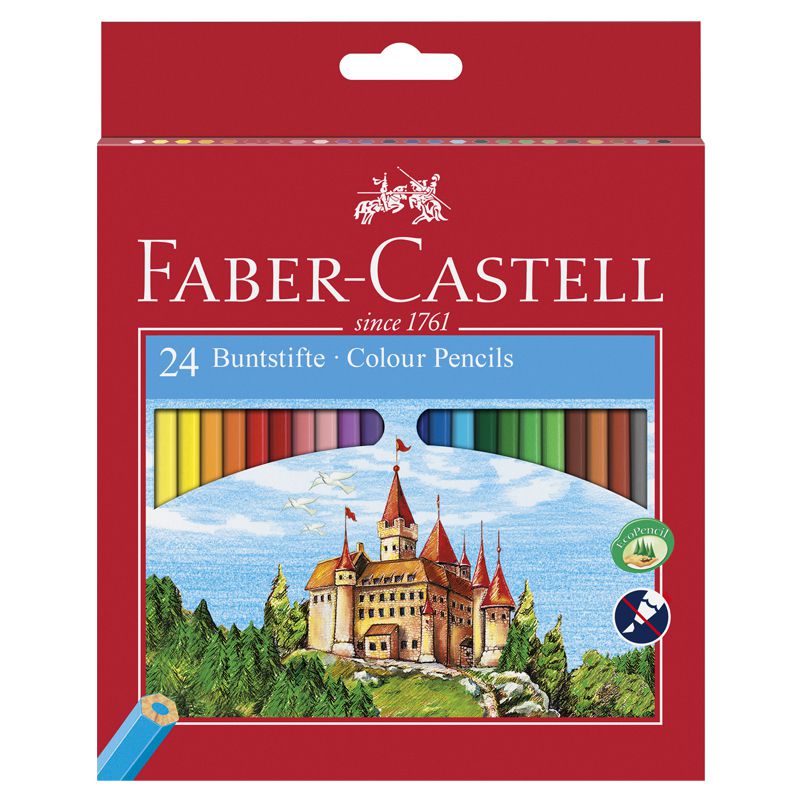 24 Crayons de Couleur Castle Faber-Castell