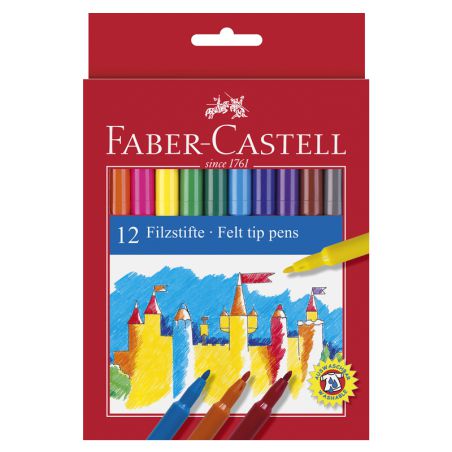 12 Feutres scolaires - Faber-Castell