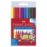 10 Feutres GRIP Colour pochette Faber Castell
