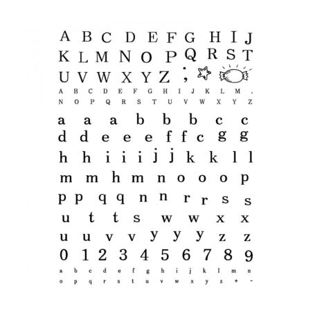 Tampon transparent Alphabet Artémio