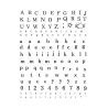 Tampon transparent Alphabet Artémio