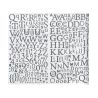 Stickers Alphabet argent pailleté Artémio