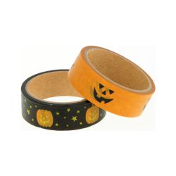 2 Masking Tape Halloween Citrouilles Artémio