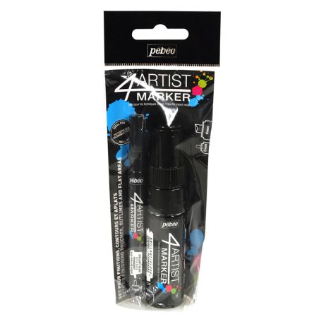4Artist Marker Duo Noir Pébéo