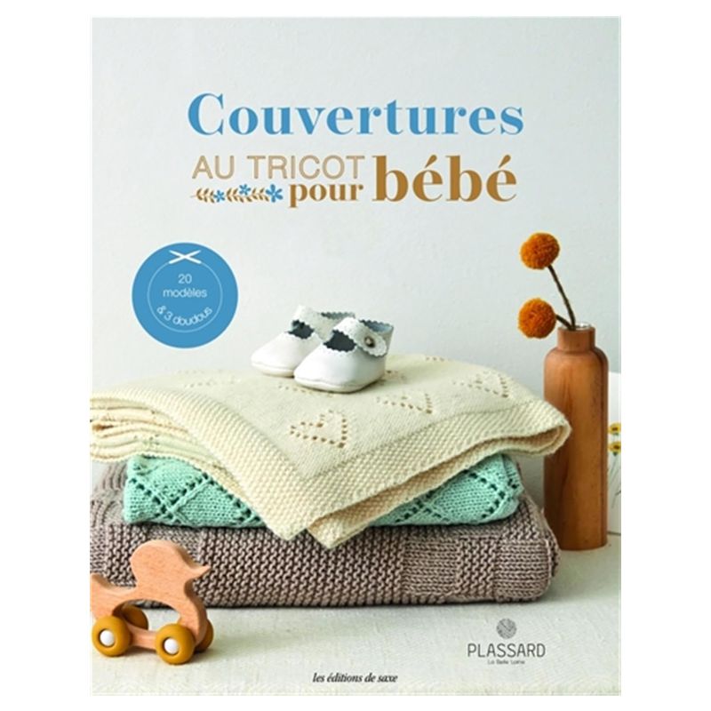 Livre - Couvertures au tricot pour bébé (20 modèles & 3 doudous)