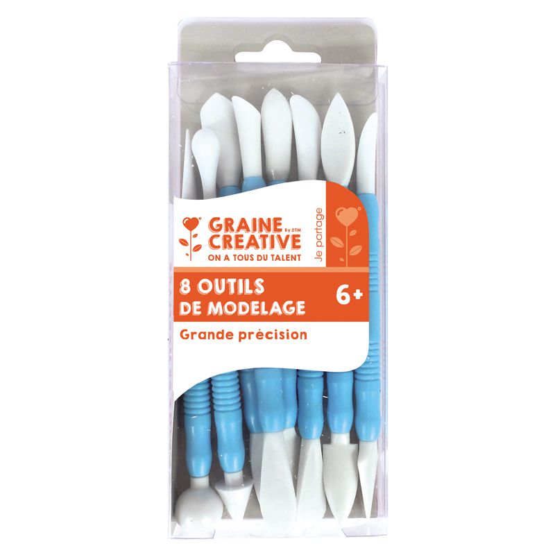 8 outils de modelage en plastique Graine créative