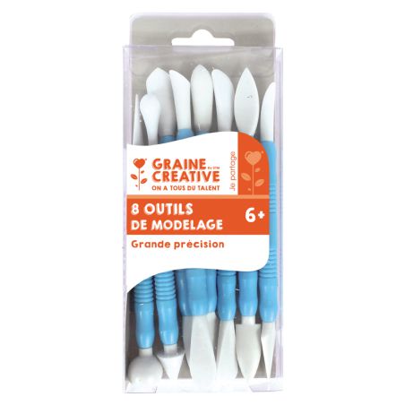 8 outils de modelage en plastique Graine créative