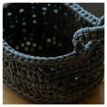 Kit Crochet Panier Revisto au crochet - Anthracite