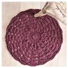 Kit Crochet Tapis Mandala RibbonXL Marron Rouille