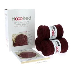 Kit Crochet Tapis Mandala RibbonXL Marron Rouille