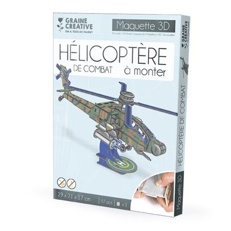 Maquette Hélicoptère de Combat - Graine Créative