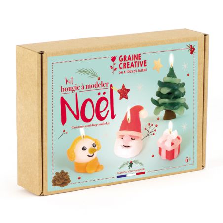 Kit Bougie à Modeler Noël – Graine Créative