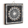 🖼️ Tableau String Art Rosace 11x11 cm – Kit DIY Graine Créative