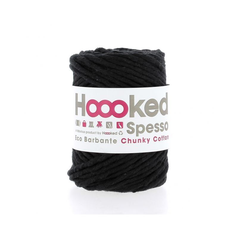 Fil Eco Barbante Spesso Chunky Cotton 200g - Noir
