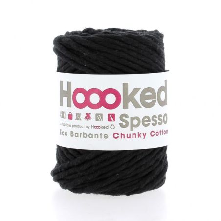 Fil Eco Barbante Spesso Chunky Cotton 200g - Noir