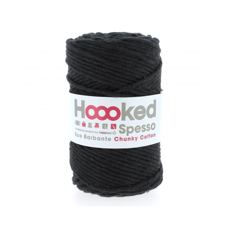 Fil Eco Barbante Spesso Chunky Cotton 500g - Noir