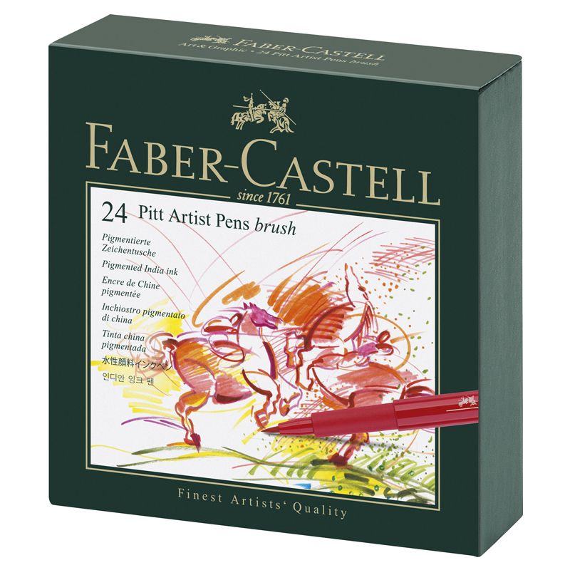 Box 24 Feutres Pitt Artist pen studio Faber Castell