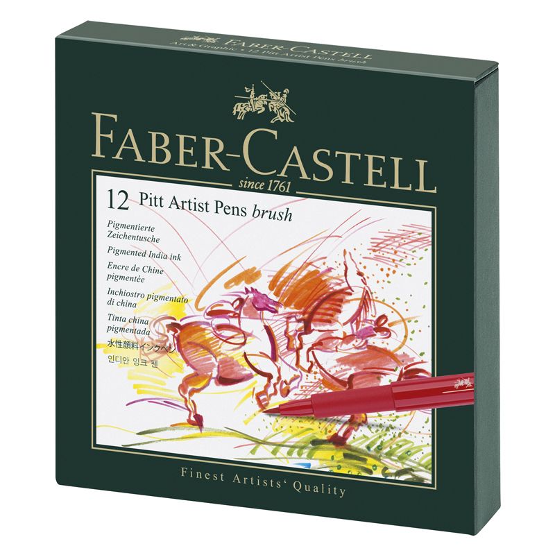 Box 12 Feutres Pitt Artist pen studio Faber Castell