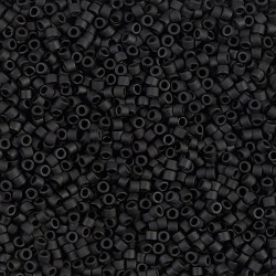 Perles Miyuki Delica 11/0 Noir Mat – 4g – Ø 2,1 mm