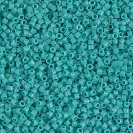 Perles Miyuki Delica 11/0 Vert Opaque Turquoise Green – 4g