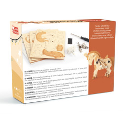 Maquette 3D bois mécanique Cheval - Graine créative - Dès 8 ans